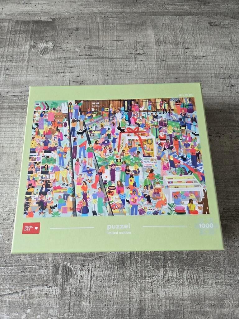 Hema puzzel limited edition, Hobby en Vrije tijd, Denksport en Puzzels, Ophalen of Verzenden, 500 t/m 1500 stukjes, Nieuw