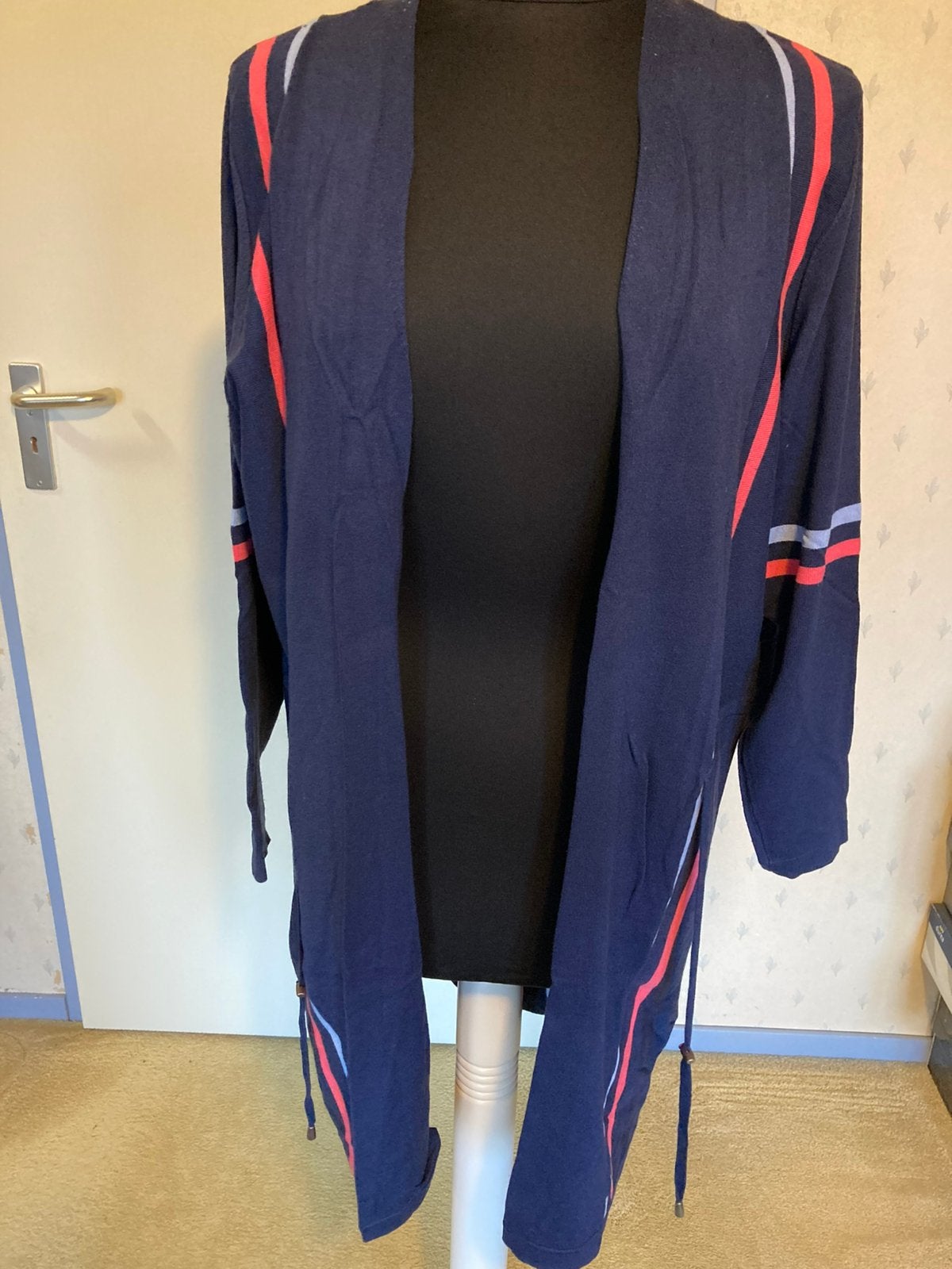 034 Expresso vest Carry in maat XL blauw/roze/licht blauw, Verzenden, Zo goed als nieuw, Maat 42/44 (L), Blauw