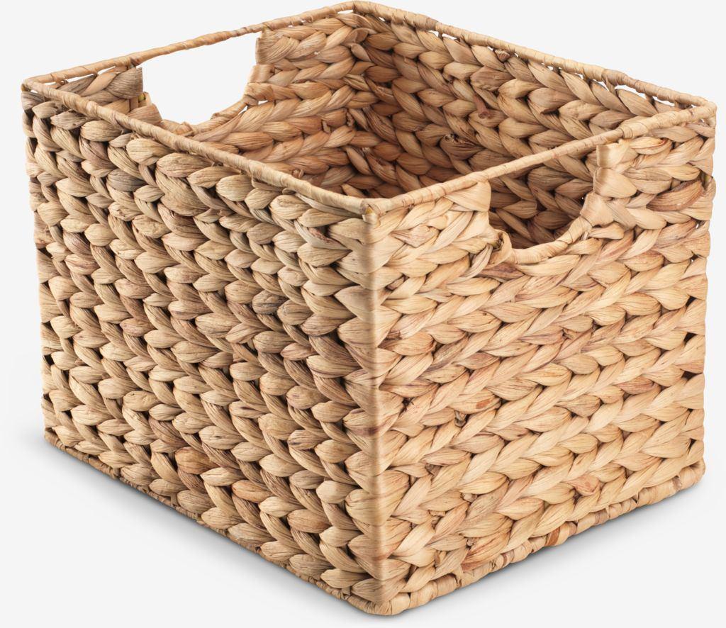 Set van 10 JYSK BJORN rieten manden – mooie staat – naturel, Huis en Inrichting, Woonaccessoires | Schalen en Manden, Ophalen