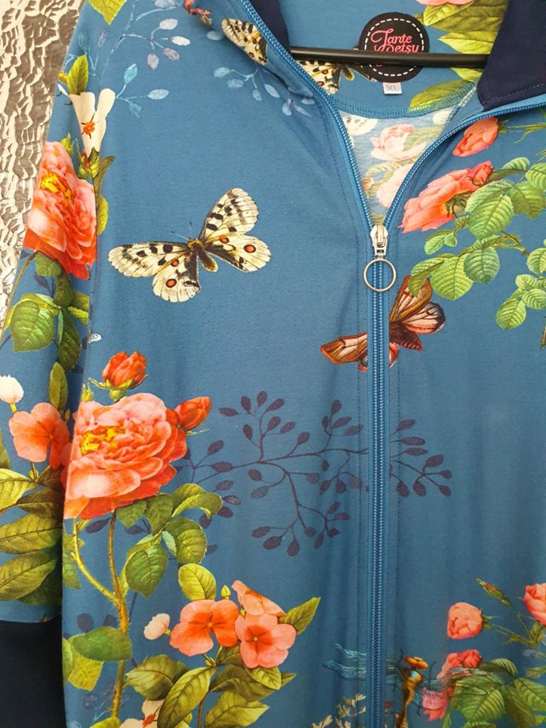 Jurk 'tante Betsy', Kleding | Dames, Jurken, Tante Betsy, Blauw, Maat 46/48 (XL) of groter, Ophalen of Verzenden