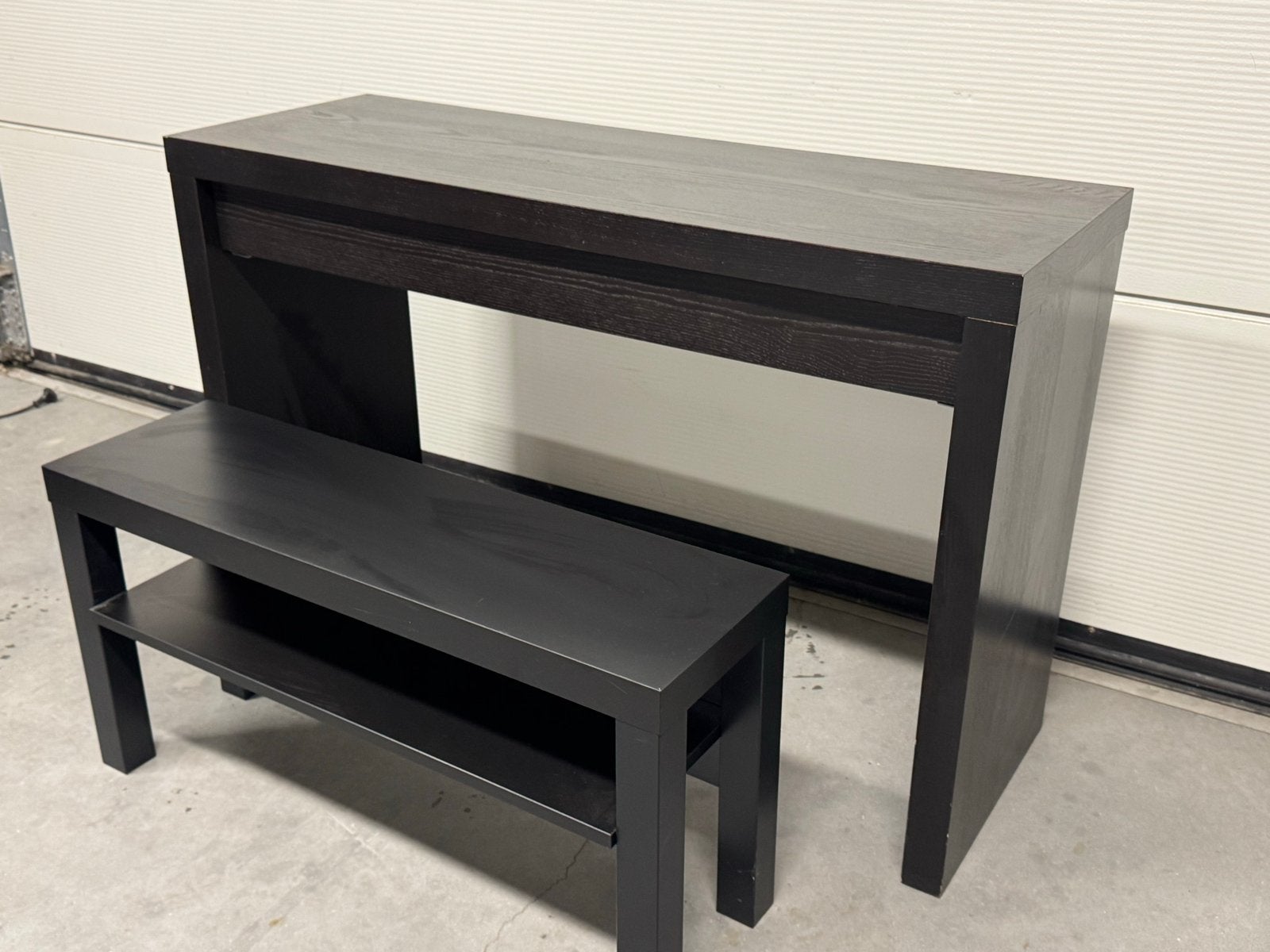 IKEA Malm make-up tafel met bankje, Gebruikt, 100 tot 150 cm, Minder dan 50 cm, Ophalen of Verzenden