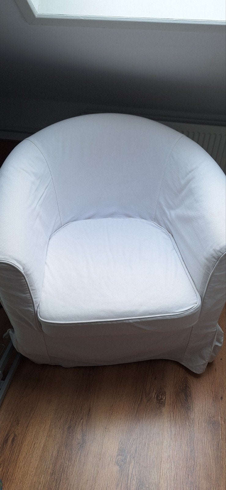 ikea tullsta fauteuil wit, Huis en Inrichting, Ophalen, Zo goed als nieuw, 75 tot 100 cm, 50 tot 75 cm