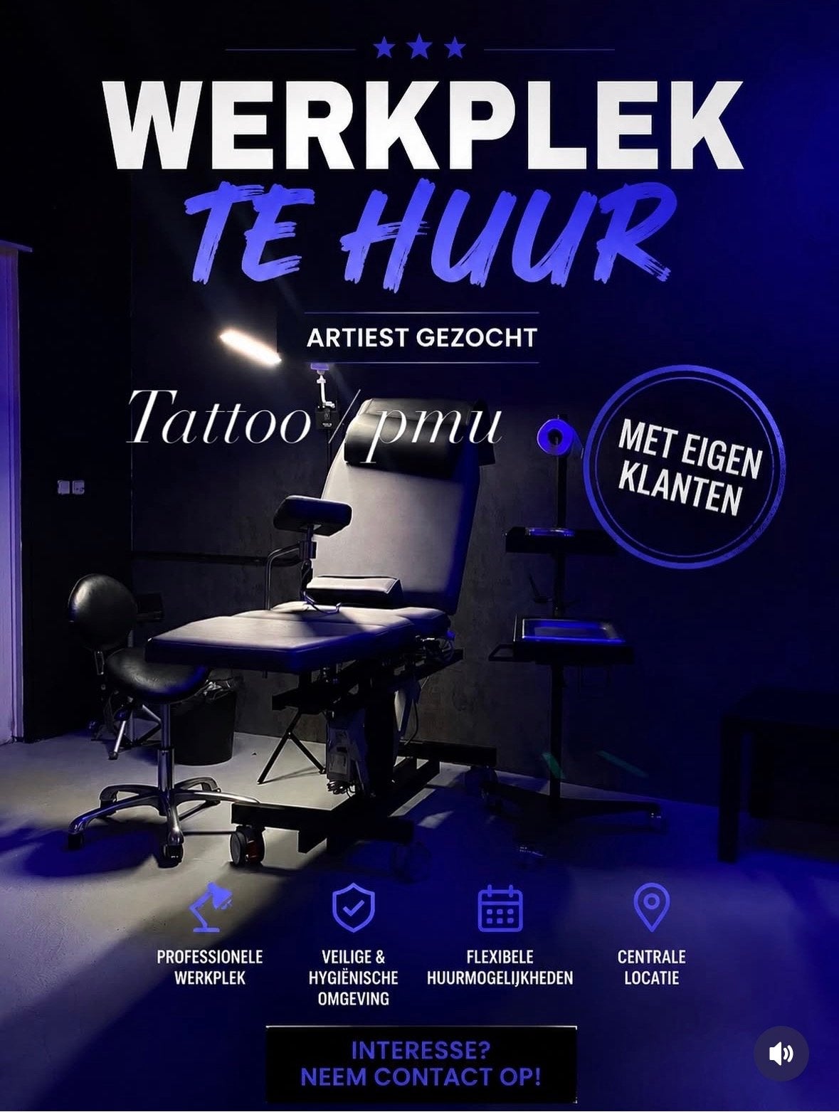 Tattooartiest pmu artist stoel verhuur, Vanaf 3 jaar, Overige vormen