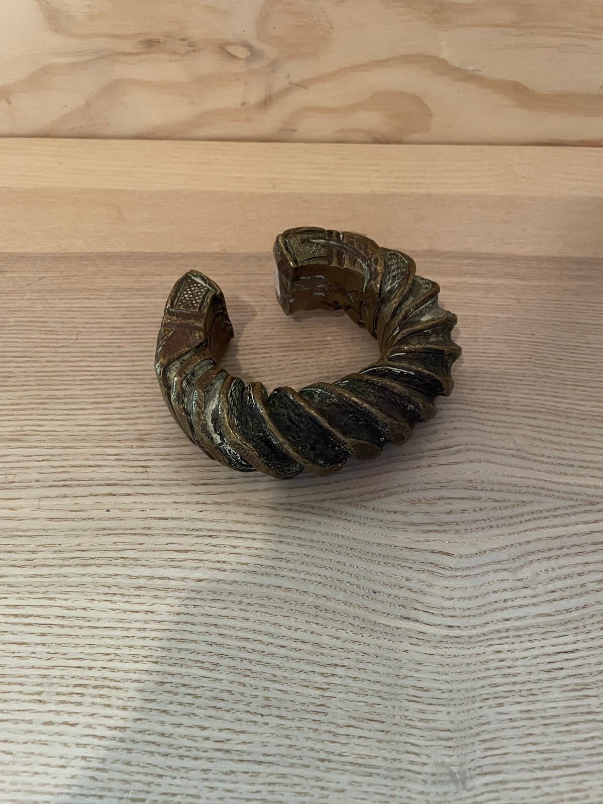 Vintage Bronzen Armband - Uniek Design, Ophalen of Verzenden, Gebruikt, Bruin, Overige materialen
