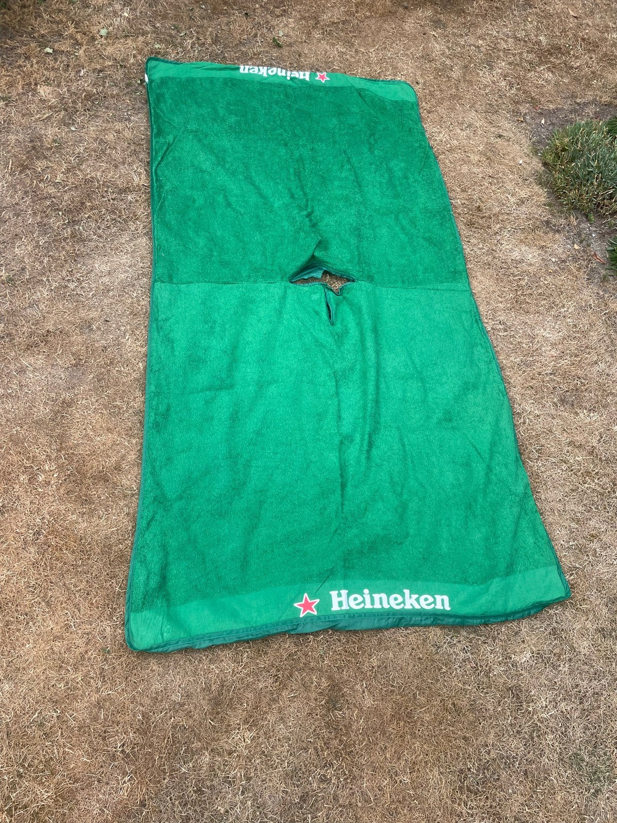 Heineken Honcho Poncho - Groen, Ophalen of Verzenden, Zo goed als nieuw, Groen, Overige typen