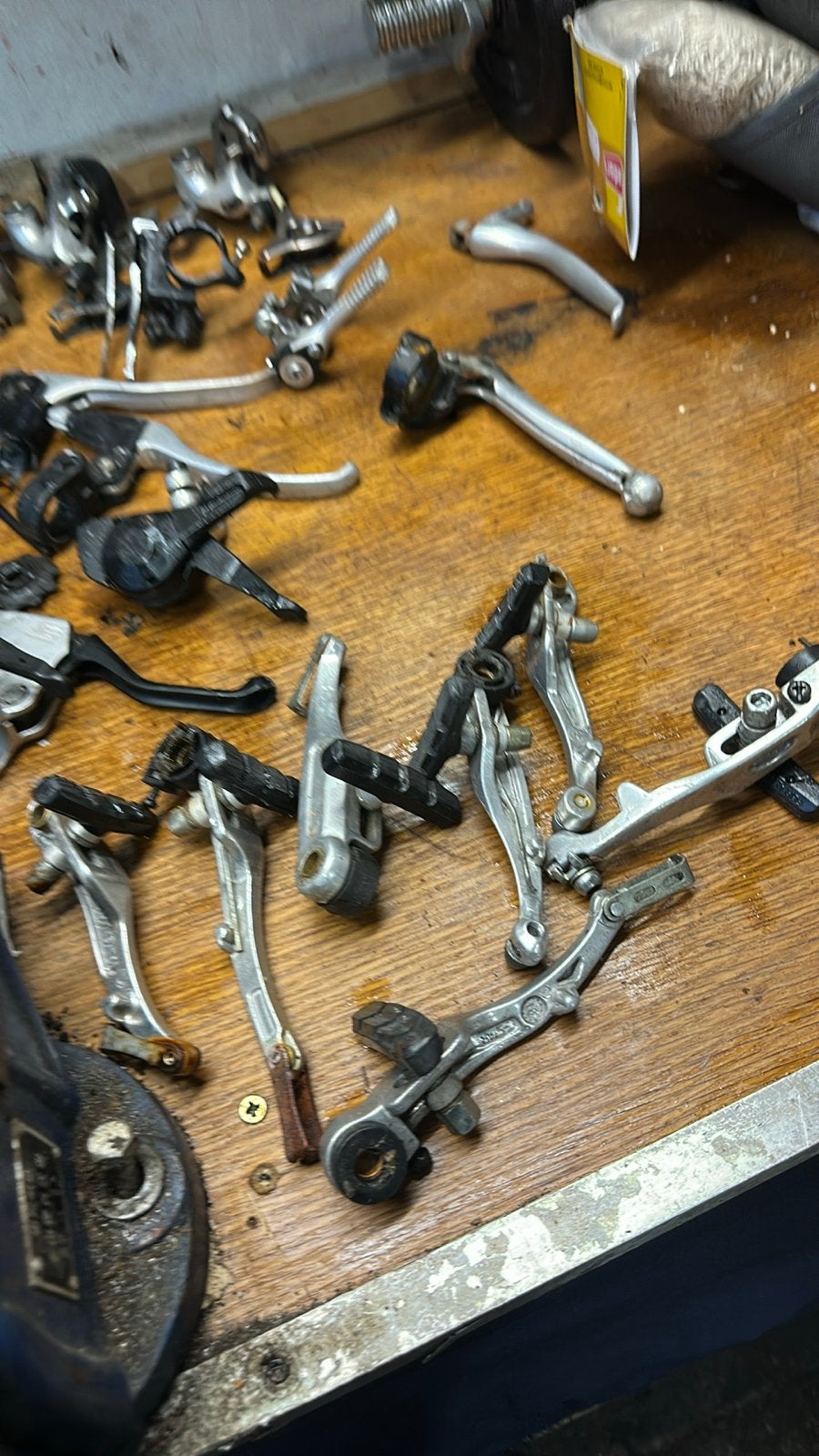 Diverse 2e hands fiets onderdelen: wielen, remmen, etc., Wiel, Gebruikt, Ophalen of Verzenden, Aluminium