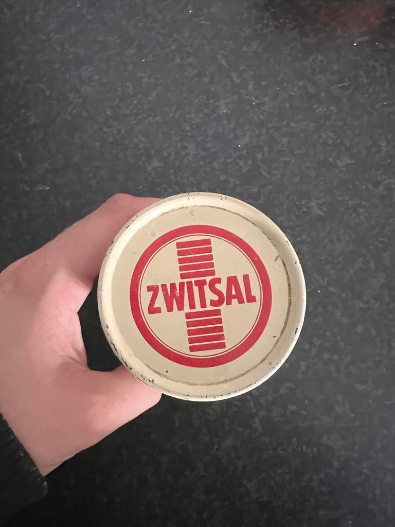 Oud Zwitsal babypoeder blik, Verzamelen, Ophalen, Gebruikt, Overige, Overige merken