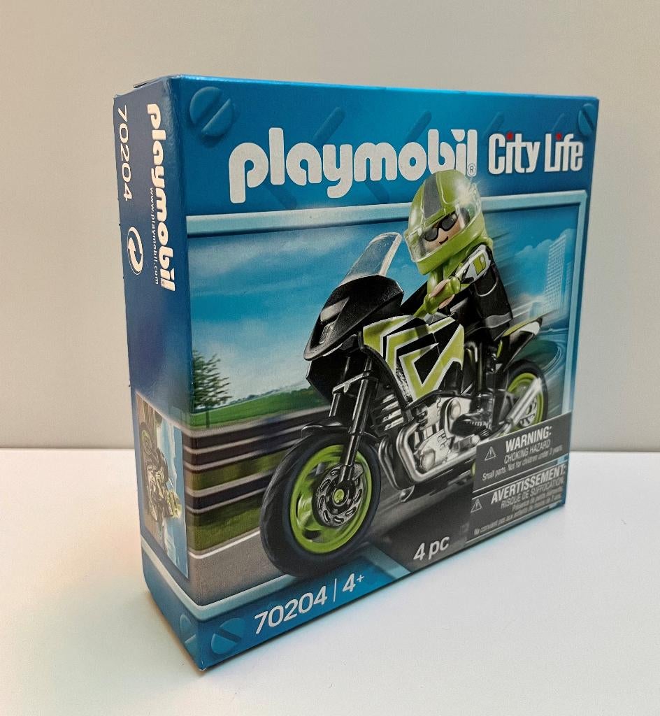Playmobil 	70204	 City Life motorrijder, Kinderen en Baby's, Speelgoed | Playmobil, Ophalen of Verzenden, Nieuw, Complete set
