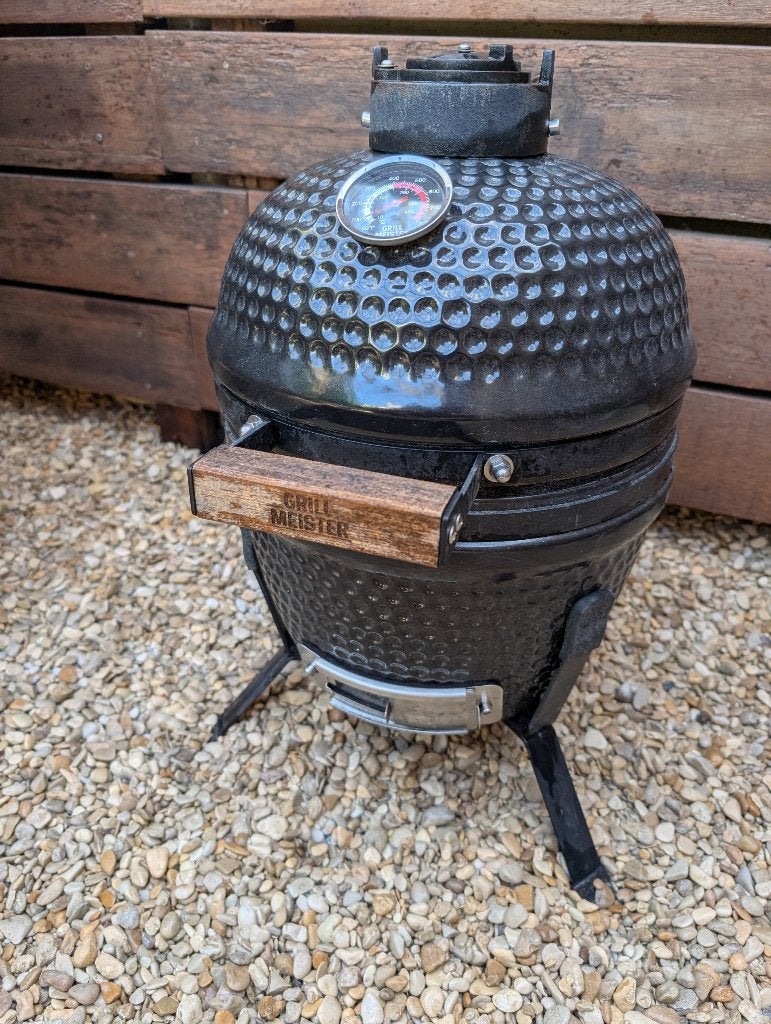 GRILLMEISTER Keramische Grill Egg - Mini Kamado - 26,5cm, Ophalen, Gebruikt, Grill Meester