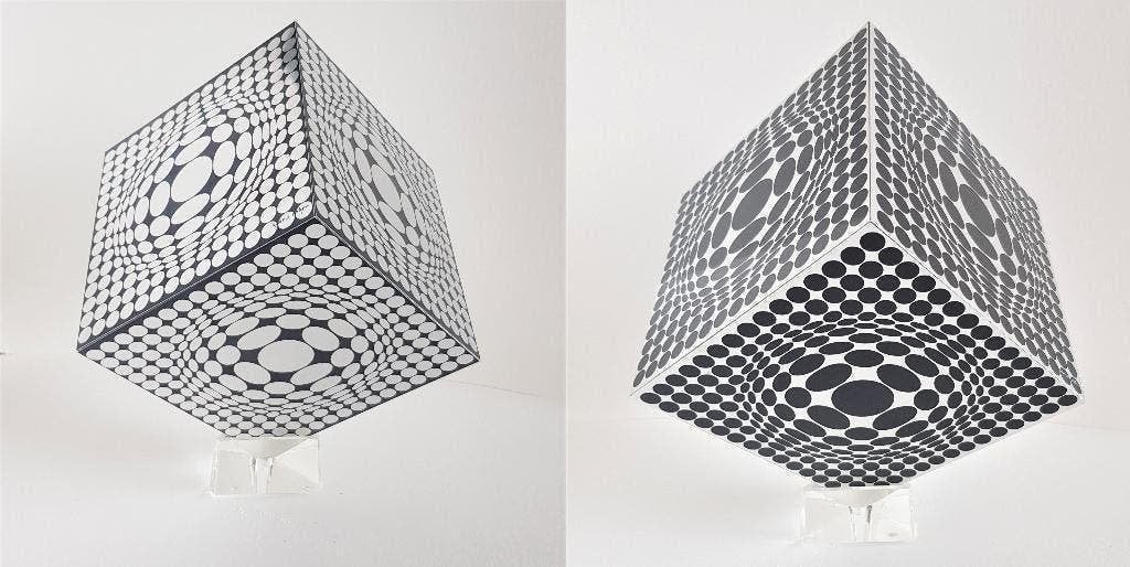 Victor Vasarely Vega Cox  Positif en Negatif 1970 Gesigneerd, Ophalen of Verzenden