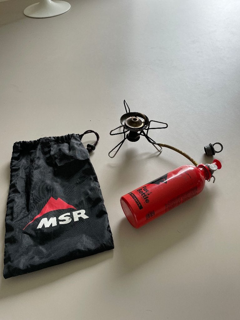 MSR Whisperlite 600 - Brander/Stove - met reserve tankje, Caravans en Kamperen, Kampeeraccessoires, Ophalen of Verzenden, Gebruikt