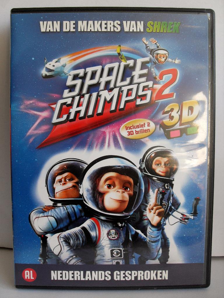Space Chimps 2 - 3D (originele dvd) inclusief brillen, Avontuur, Alle leeftijden, Ophalen of Verzenden, Zo goed als nieuw