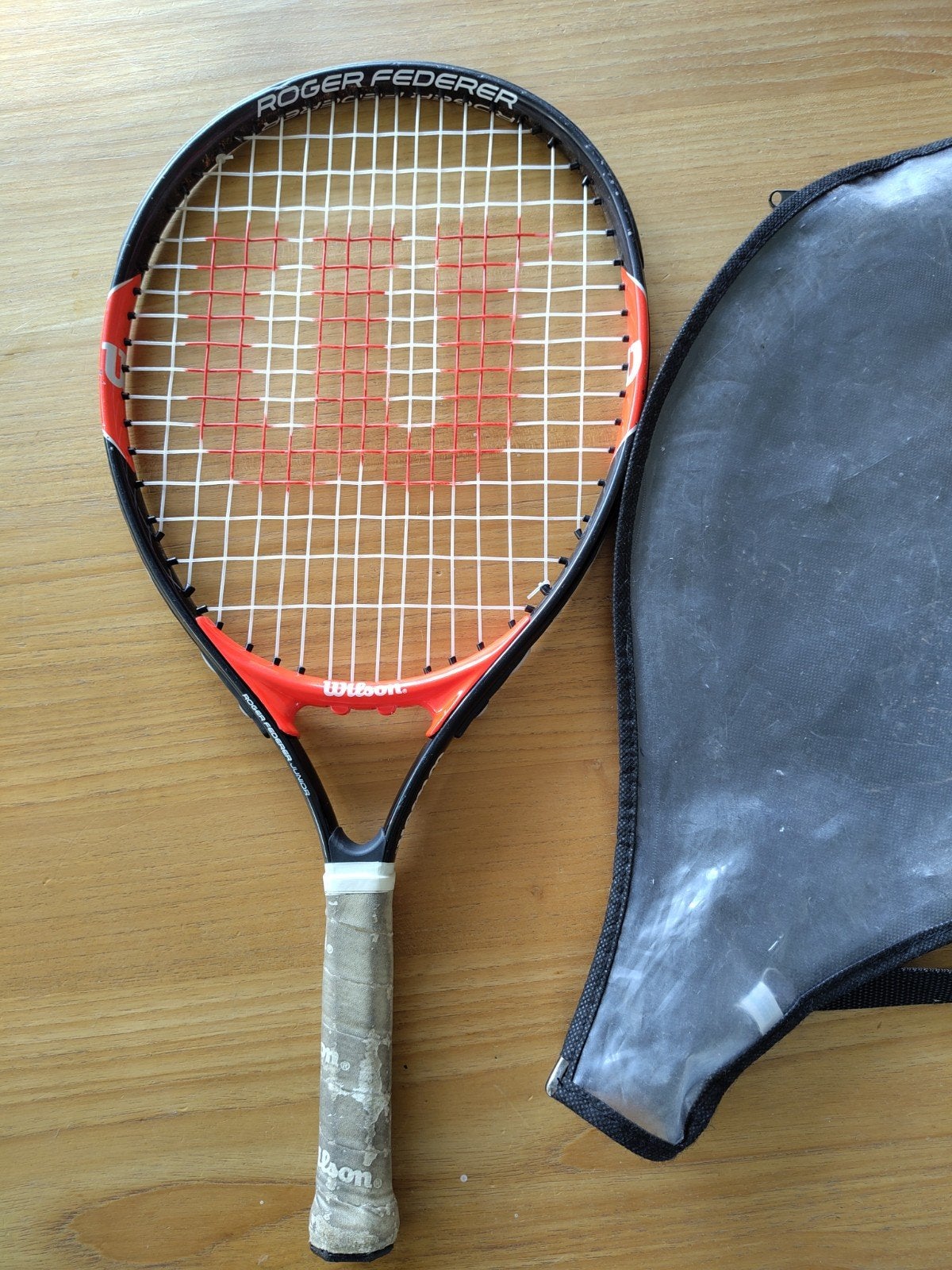 Wilson Rodgers Federer junior racket, mt 21, 53 cm, Ophalen of Verzenden, Gebruikt, Racket, Wilson