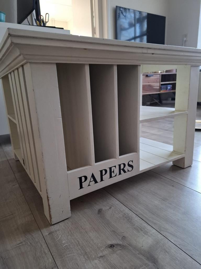 Riviera Maison Salontafel - 72x72x47 cm, Gebruikt, 50 tot 100 cm, Vierkant, Landelijk