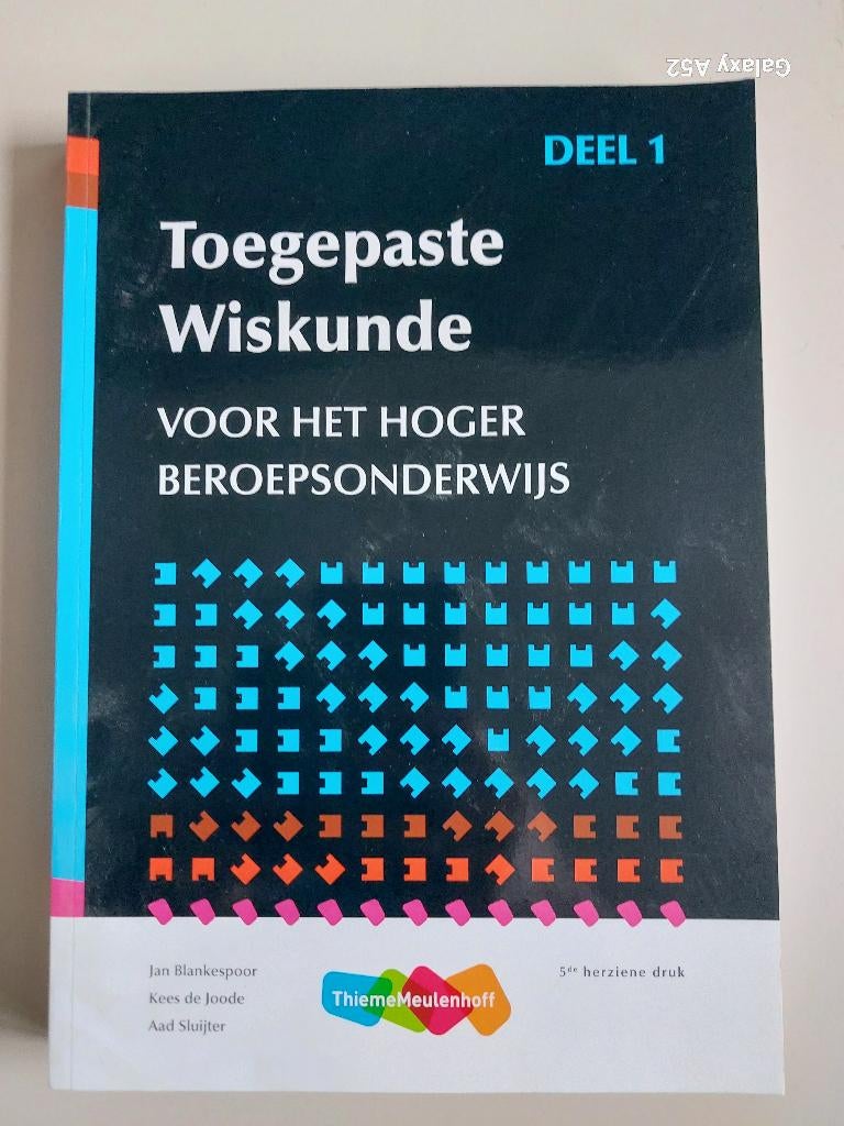 Toegepaste wiskunde HBO Deel 1, Boeken, Studieboeken en Cursussen, Jan Blankespoor, Zo goed als nieuw, Beta, HBO