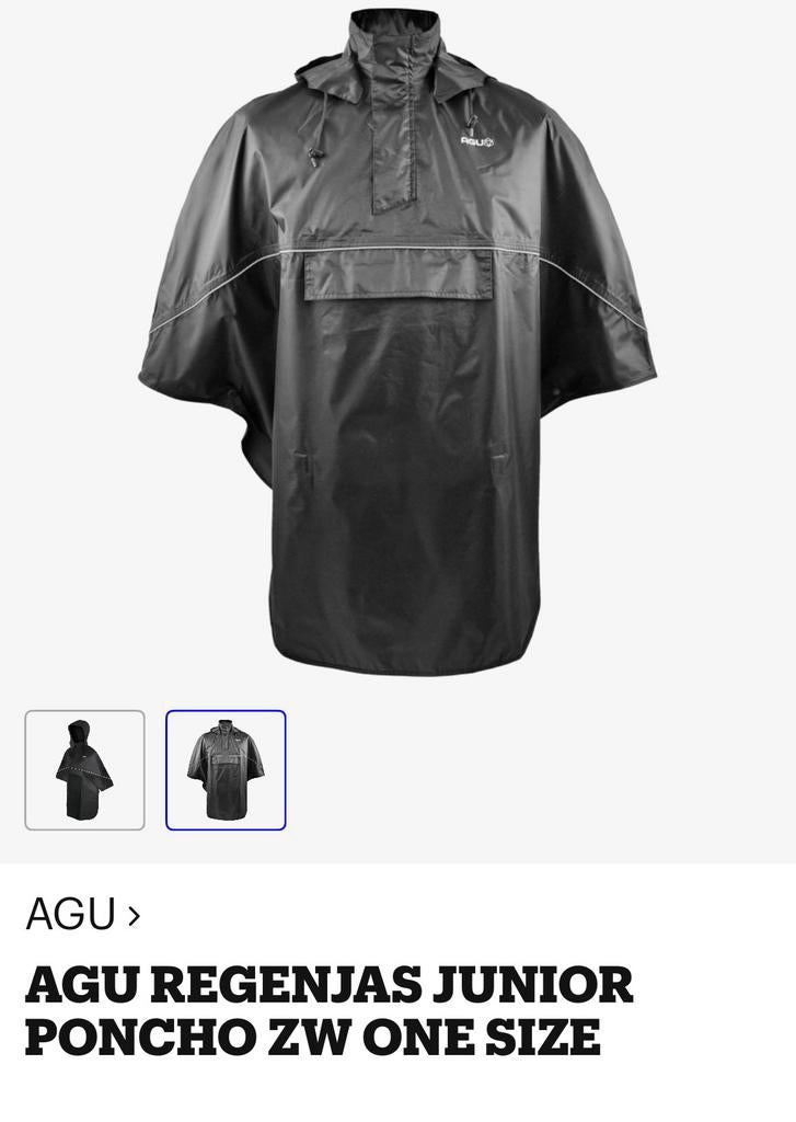 Nieuwe regenponcho Agu junior, Ophalen of Verzenden, Zo goed als nieuw