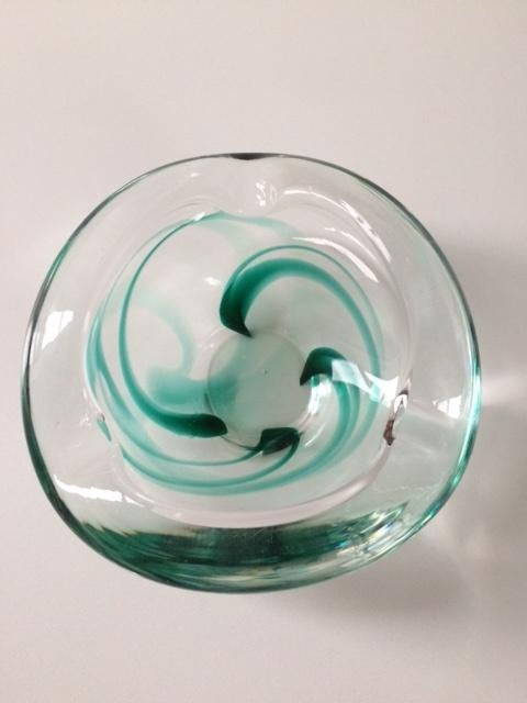 Max verboeket asbak Kristal Unie Maastricht ca. 1960, Antiek en Kunst, Antiek | Glas en Kristal, Ophalen of Verzenden