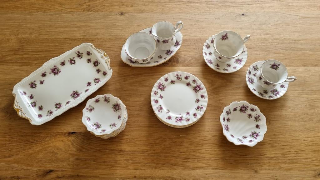 Royal Albert Sweet Violets 21 stuks, Ophalen, Overige stijlen
