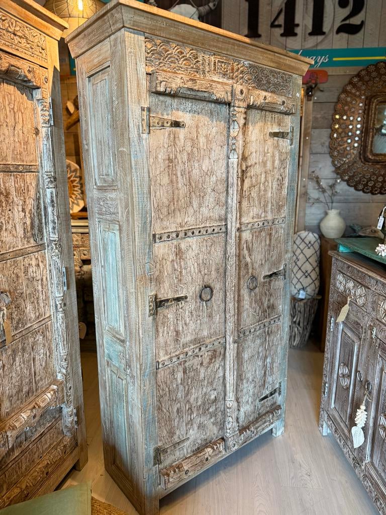 Unieke Ibiza/India Style Kast, Huis en Inrichting, Ophalen, Nieuw, 50 tot 100 cm, 150 tot 200 cm