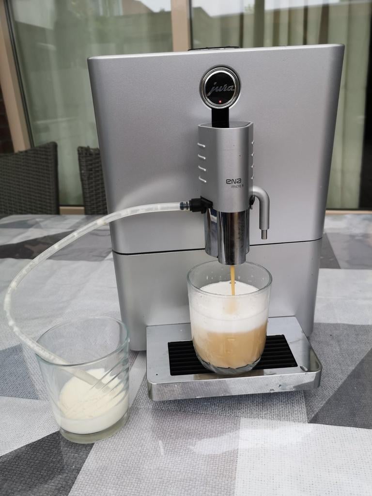 Jura Ena Micro 9 koffieautomaat, Witgoed en Apparatuur, Koffiezetapparaten, Gebruikt, Gemalen koffie, Koffiebonen, Ophalen