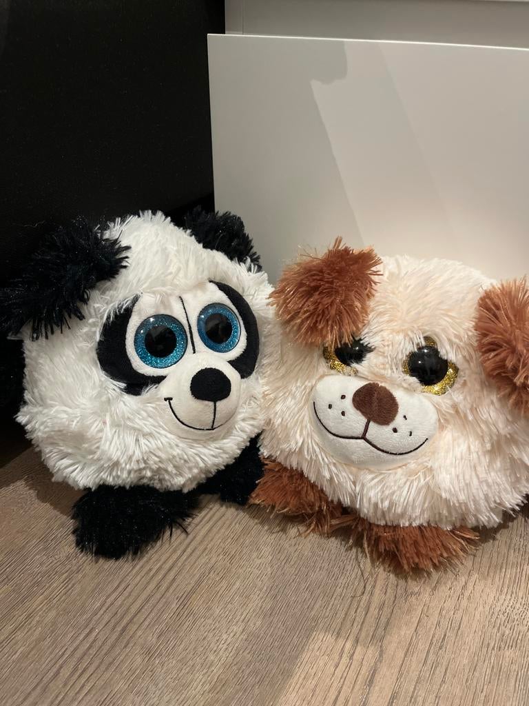 Knuffel Panda en Hond - Zacht en Leuk!, Kinderen en Baby's, Speelgoed | Knuffels en Pluche, Zo goed als nieuw, Hond, Ophalen of Verzenden