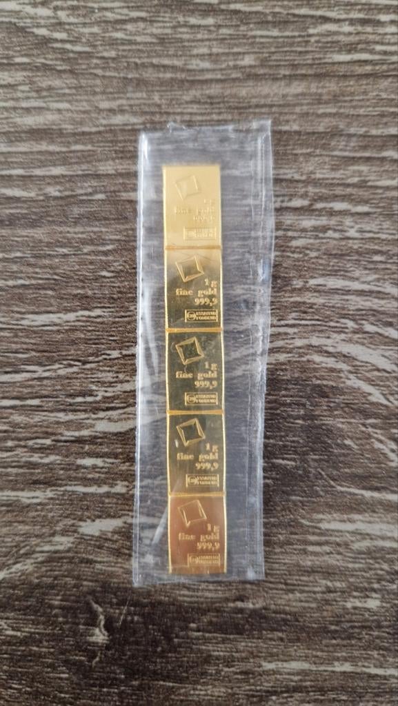 Gouden 1 gram baartjes valcambi, Ophalen, Goud