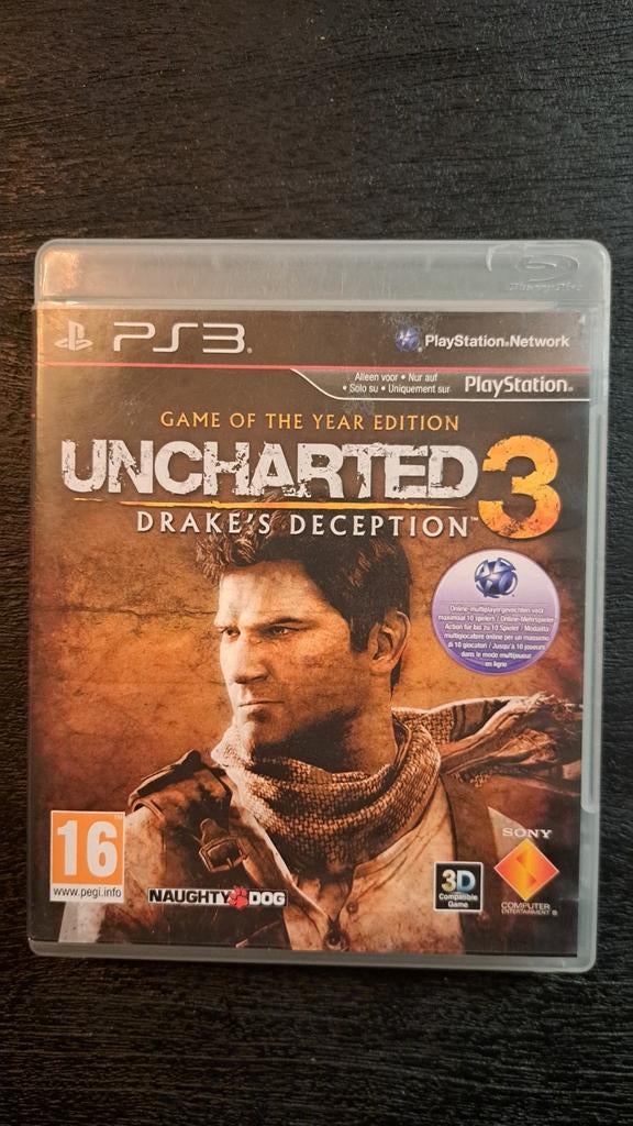 Uncharted 3: Drake's Deception PS3 - Krasvrij!, Spelcomputers en Games, Avontuur en Actie, Online, 1 speler, Ophalen of Verzenden