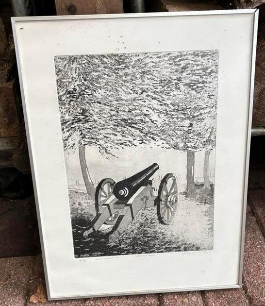 Ets Aquatint Alice Buis '81, Antiek en Kunst, Ophalen of Verzenden