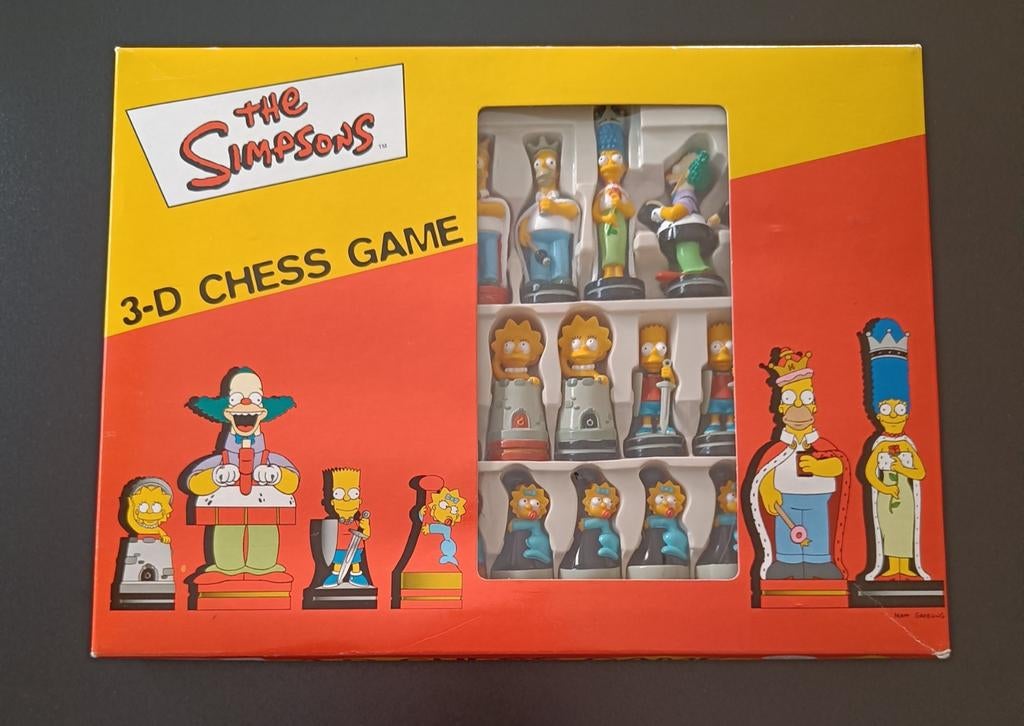 The Simpsons 3-D schaak spel/set., Ophalen of Verzenden, Zo goed als nieuw, Overige typen