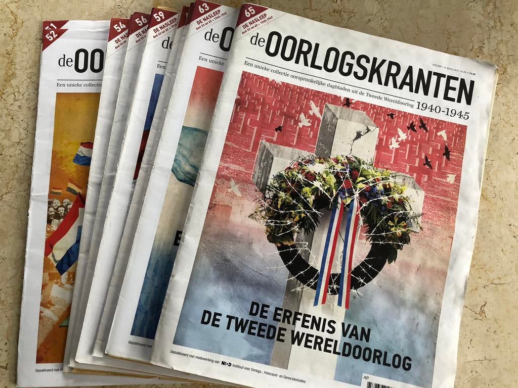 De Oorlogskranten Tweede Wereldoorlog media dagbladen, Verzamelen, Ophalen of Verzenden, 1940 tot 1960, Nederland, Krant