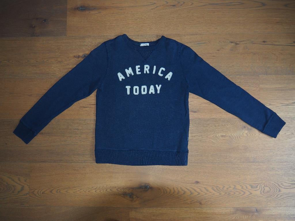 Donker blauwe America Today trui maat 146 - 152, America Today, Meisje, Trui of Vest, Ophalen of Verzenden