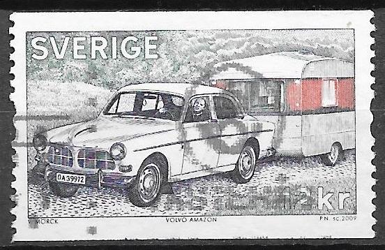 Zweden: Mi. 2681 uit 2009   auto tourcaravan, Ophalen of Verzenden, Zweden, Gestempeld