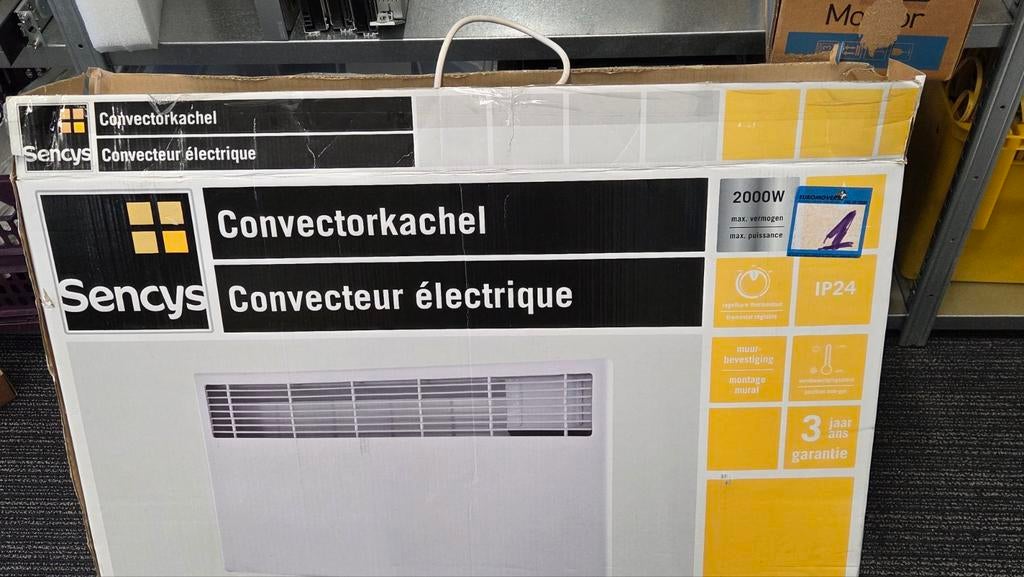 Sencys Convectorkachel - Elektrisch 2000W, Overige soorten, Elektrisch, Nieuw, Ophalen of Verzenden