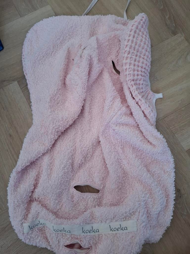 Koeka maxicosi bekleding babyroze, Kinderen en Baby's, Dekens, Slaapzakjes en Inbakerproducten, Ophalen, Zo goed als nieuw, 70 tot 85 cm