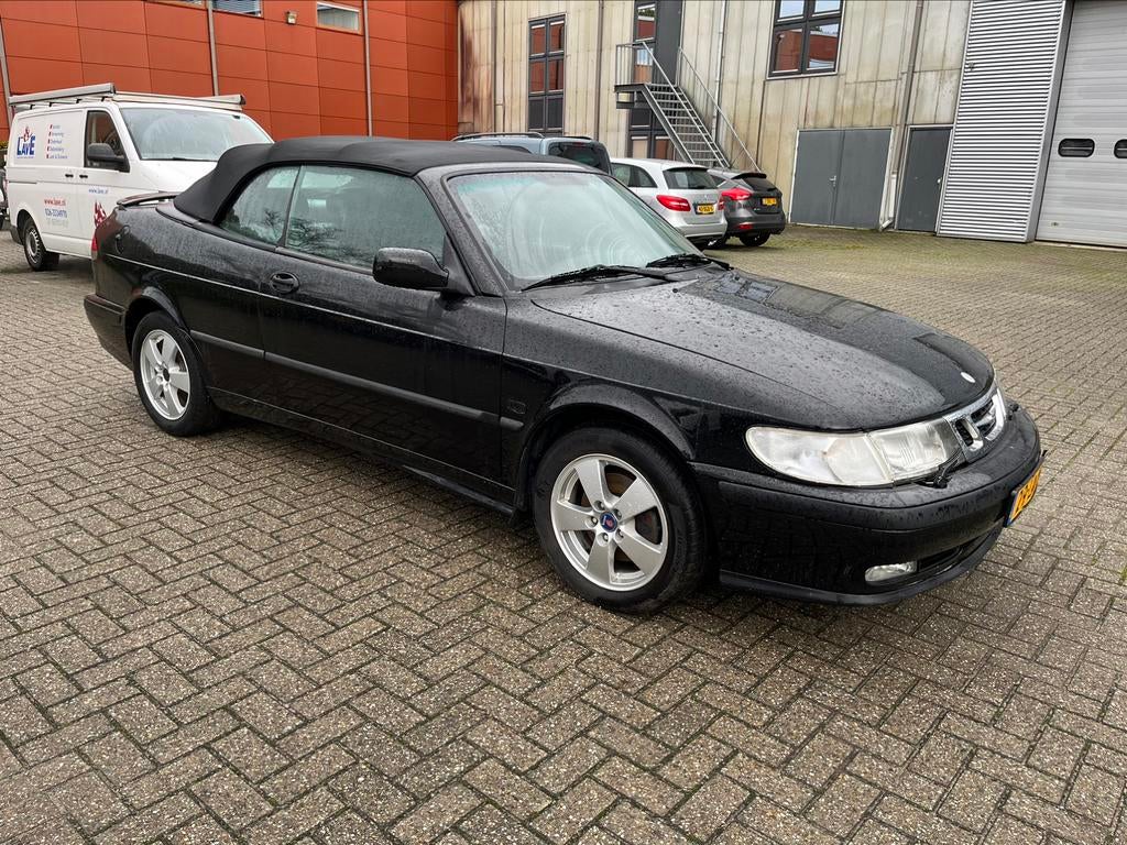 Saab 9-3 OG cabrio in onderdelen kleur 170 zwart, Ophalen, Gebruikt, Bumper, Saab