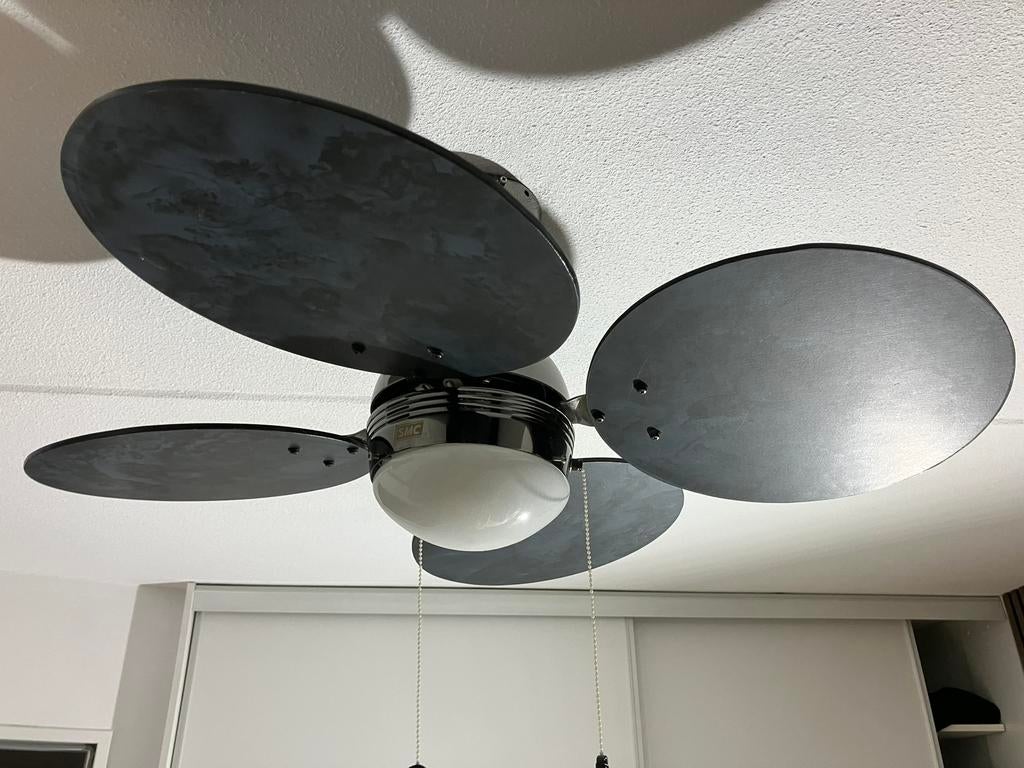 Jan de Bouvrie plafond ventilator lamp, Ophalen, Gebruikt, Plafondventilator
