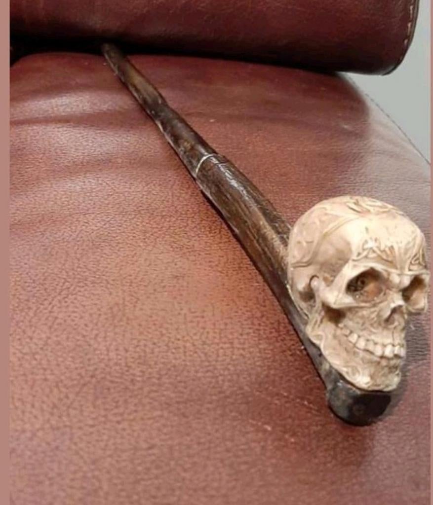 Wandelstok met Doodskop, Ophalen of Verzenden