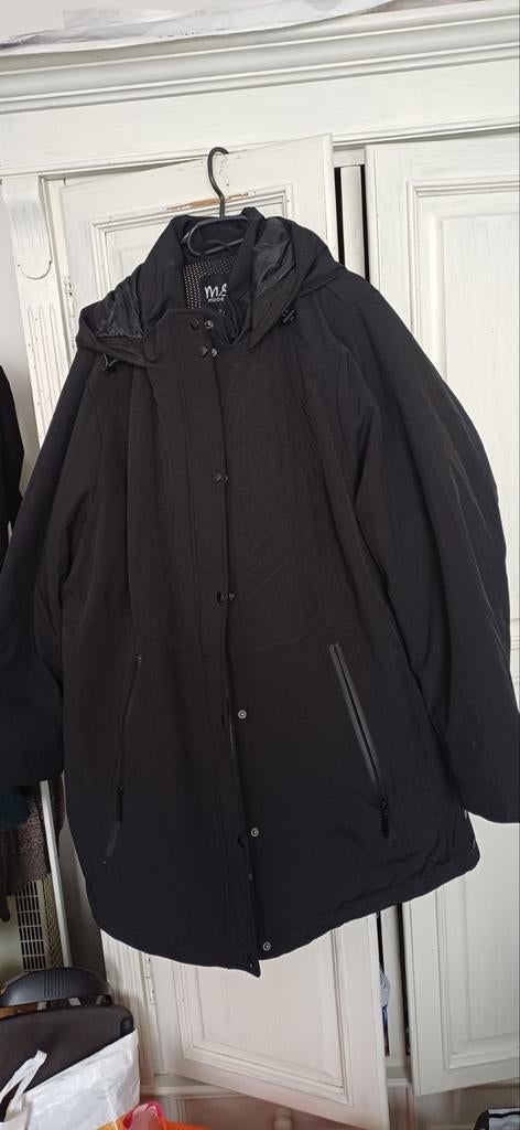 Zwarte winterjas MS Mode maat 54, Kleding | Dames, Grote Maten, MS Mode, Ophalen of Verzenden, Nieuw, Zwart