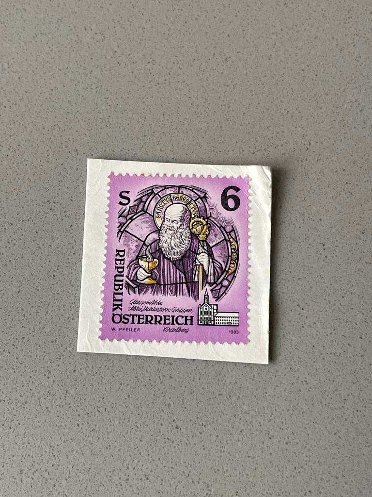 Oostenrijkse Postzegel - Sanctus Benedictus, Ophalen of Verzenden, Oostenrijk, 100 euro