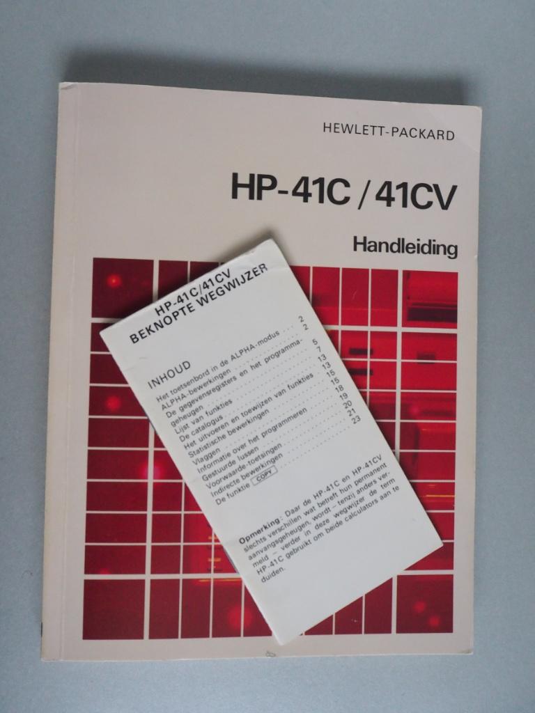 NL-handleiding en modules voor HP41, Ophalen of Verzenden, Gebruikt