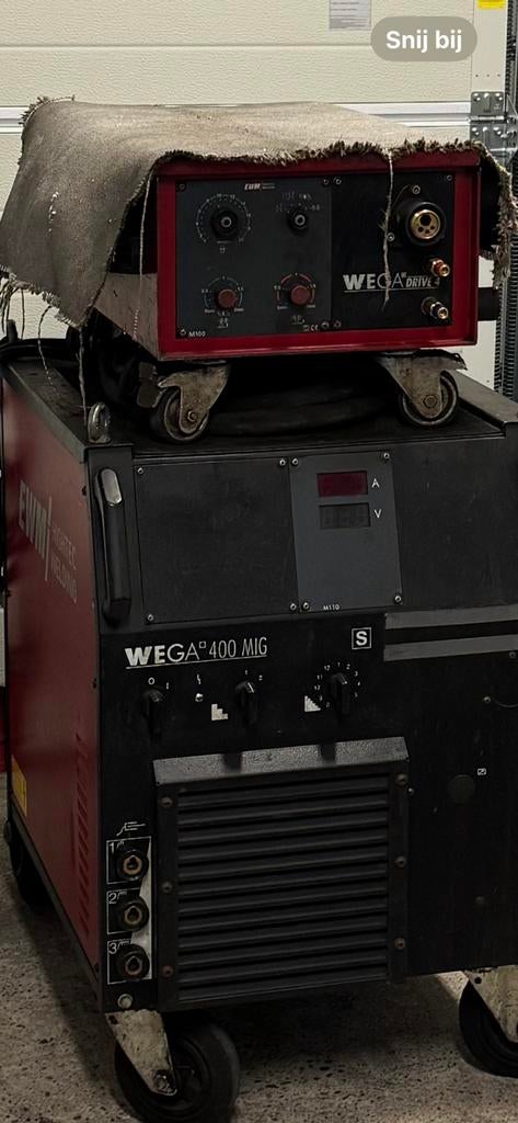 EWM WEGA 400 MIG met WEGA Drive 4 M100 draadaanvoer, Ophalen, 250 ampère of meer, Co2
