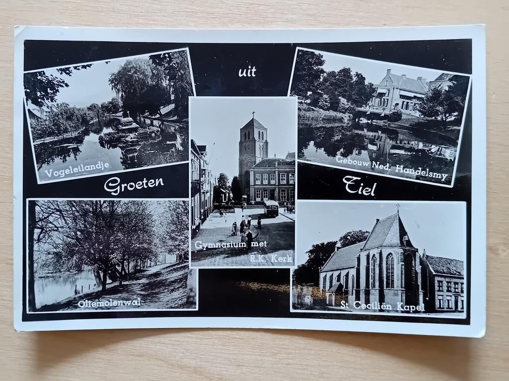 Ansichtkaart Tiel, Verzamelen, Ansichtkaarten | Nederland, Ophalen of Verzenden, Gelderland