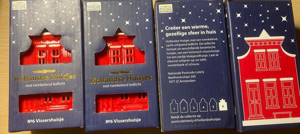 Hollands Huisjes postcodeloterij nr 6 Vissershuisje, diverse, Diversen, Kerst, Zo goed als nieuw, Ophalen of Verzenden