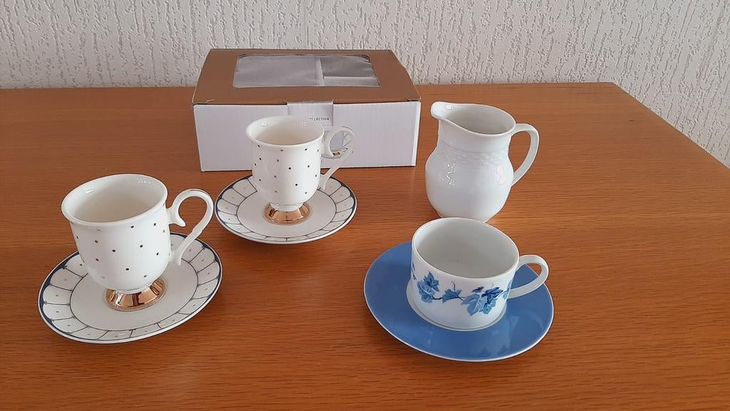Kopjes, Melkkannetje, CM Germany, Kronester Bavaria, English, Ophalen of Verzenden, Zo goed als nieuw, Overige stijlen, Kop(pen) en/of Schotel(s)