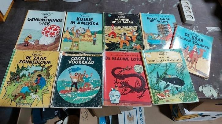 Kuifje stripboeken 9 stuks, Boeken, Strips | Comics, Meerdere comics, Ophalen of Verzenden, Zo goed als nieuw, Europa