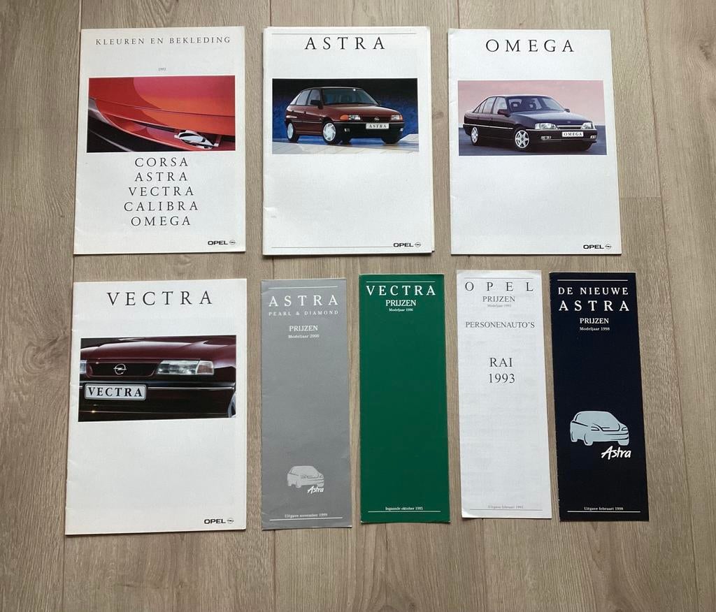 Opel folders/prijslijsten, Ophalen of Verzenden