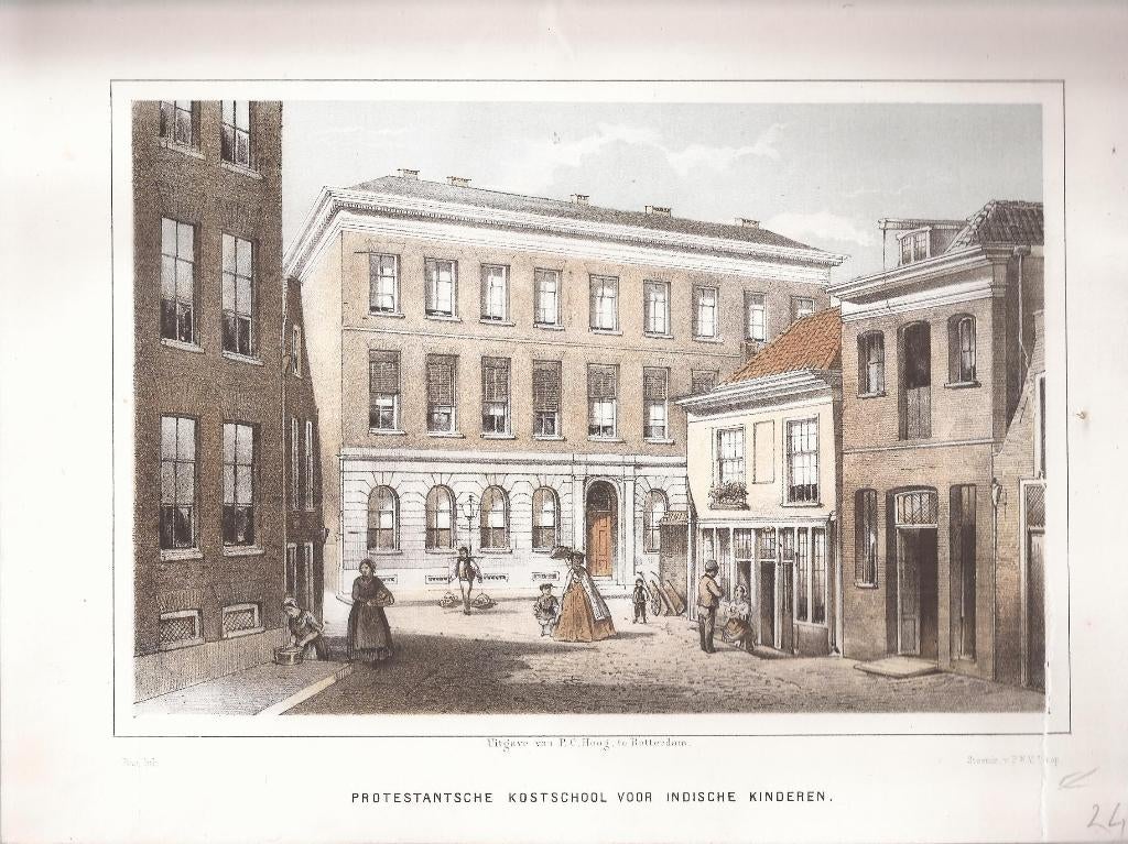 Rotterdam Protestantsche Kostschool v Indische Kinderen 1863, Ophalen of Verzenden