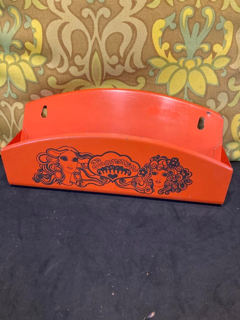 Vintage oranje kammenbakje (190226), Ophalen of Verzenden