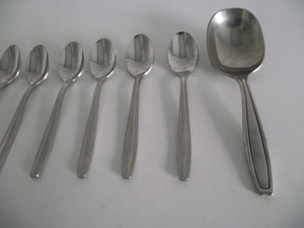 6 Gero zilmeta 511 Bolero lepels 5 espresso 1 theelepel p s, Antiek en Kunst, Antiek | Bestek, Ophalen of Verzenden