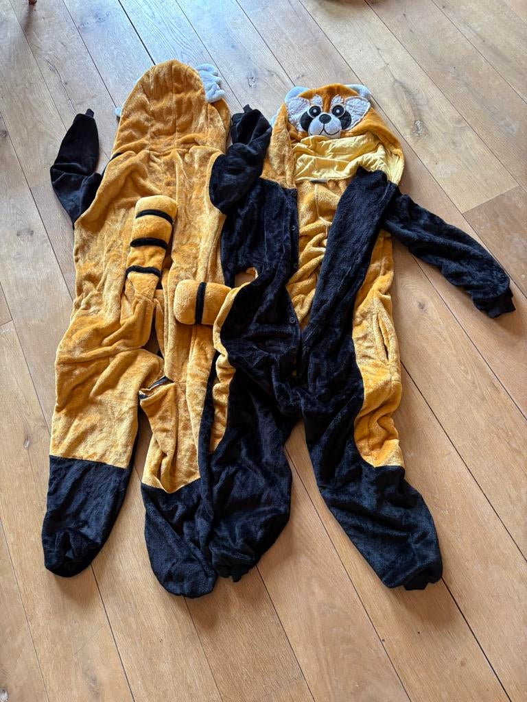 Twee wasberen onesies maat xs/s, Ophalen, Jongen of Meisje